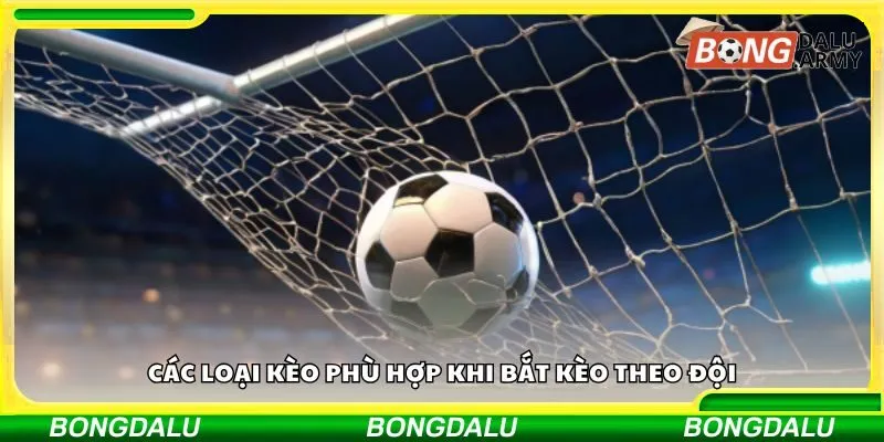 Các loại kèo phù hợp khi bắt kèo theo đội