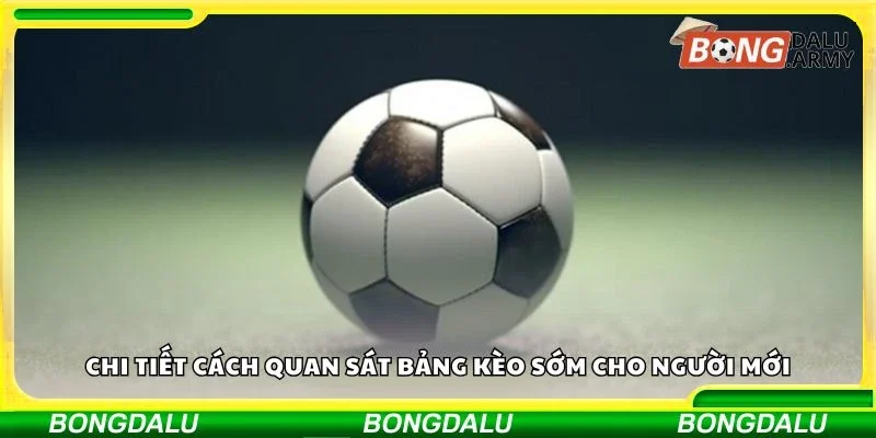 Chi tiết cách quan sát bảng kèo sớm cho người mới
